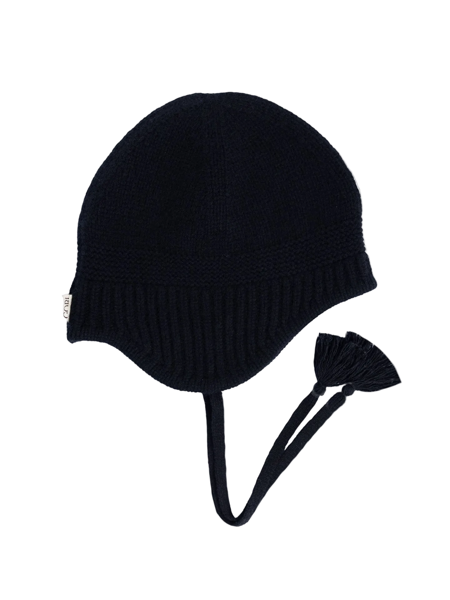 Cashmere Rib Tie Hat – 100% Mongolian Cashmere I GOBI Cashmere
