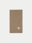 Unisex Organic Cashmere Jersey Knit Scarf Taupe - Gobi Cashmere 