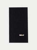 Unisex Cashmere Jersey Knit Scarf Black - Gobi Cashmere 
