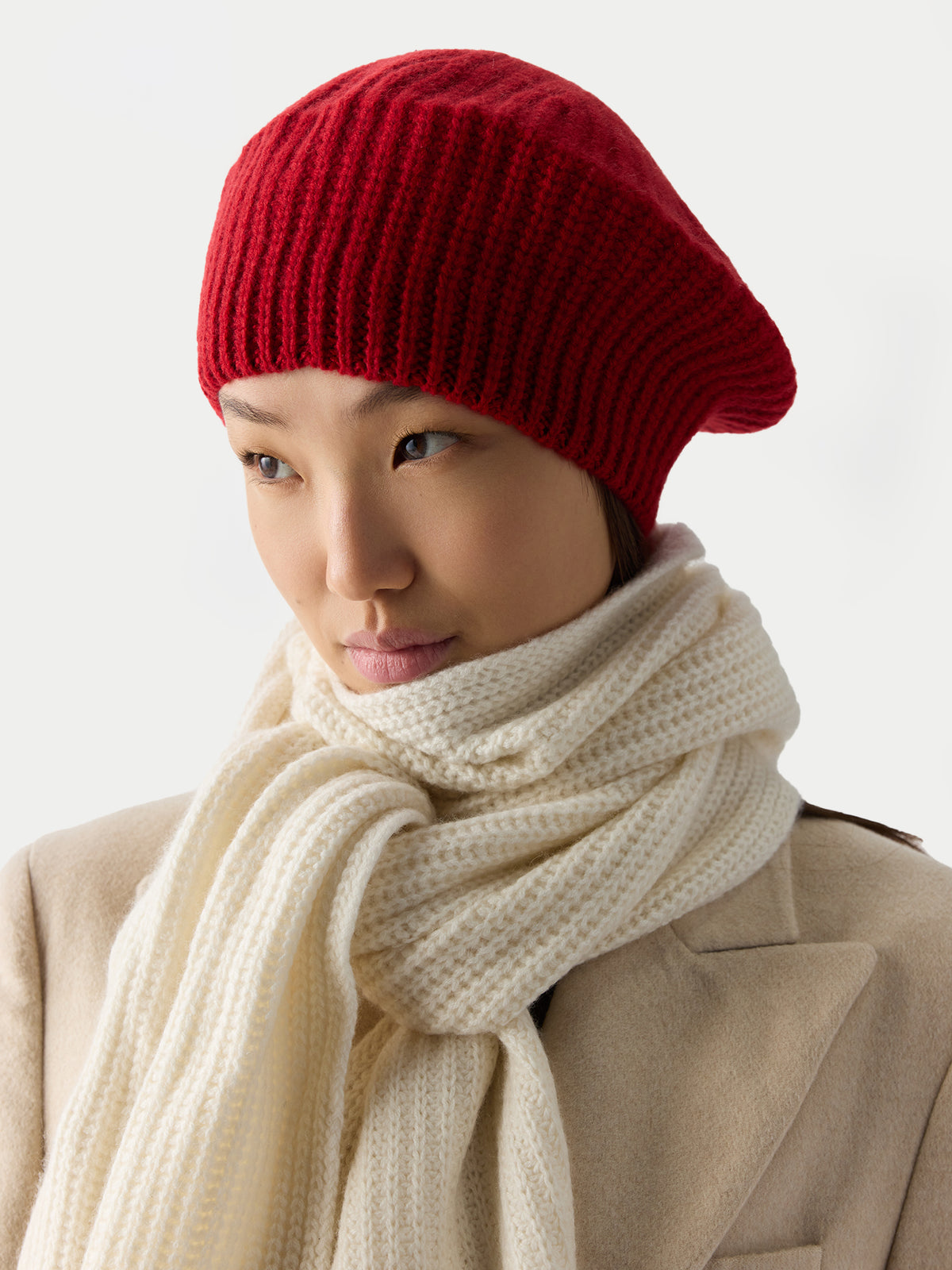 NWT GOBI cashmere béret Classic Rib Cashmere Beanie I GOBI Cashmere main image 2