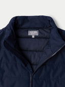 Navy blue jacket with Gobi logo on a light gray background