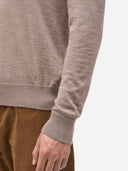 Cashmere Silk C-Neck Sweater Taupe - Gobi Cashmere