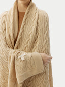 Cashmere Blanket Beige - Gobi Cashmere
