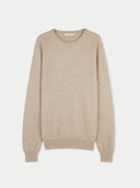 Essential Crewneck Cashmere Sweater Warm Grey - Gobi Cashmere