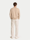 Essential Crewneck Cashmere Sweater Warm Grey - Gobi Cashmere