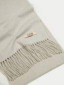 Unisex Pure Cashmere Warmth Woven Scarf Moonstruck  detail view on white background