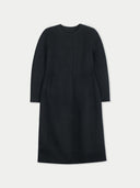 Oval-Sleeve Cashmere Coat Black - Gobi Cashmere