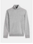 Women's Cashmere Turtleneck Sweater High Rise detail view on white background
