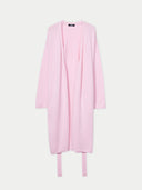 Women's Long Maternity Cashmere Robe Almond Blossom - Gobi Cashmere
