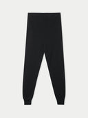Over Bump Maternity Cashmere Knit Pants Black detail view on white background