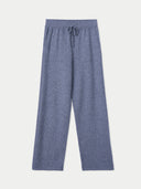 Men's Cashmere Straight Leg Jogger Dim Gray  front view on white background