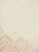 Women's Cashmere Woven Scarf Beige - Gobi Cashmere