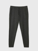 Men's Cashmere Jogger Plum Kitten   detail view on white background