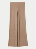 Women's Cashmere Pants Taupe detail view on white background